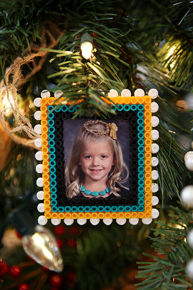 Perler Bead Christmas Ornament Frames: An Easy Holiday Craft!