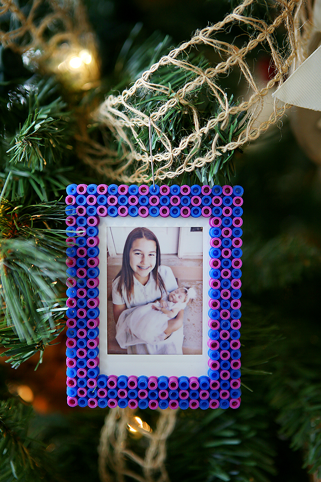 Perler Bead Christmas Ornament Frames: An Easy Holiday Craft!