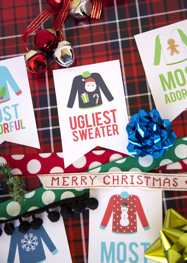 Ugly sweater outlet awards printable