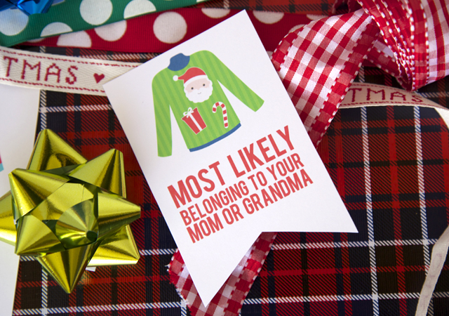 Free Printable - Ugly Sweater Christmas Party Awards
