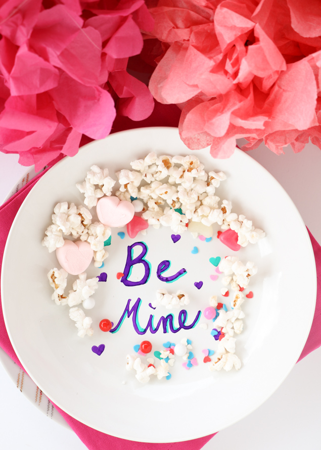 DIY Secret Message Bowls | A special message hidden at the bottom of a treat. So fun for Valentine's Day or to announce you're expecting. 