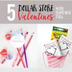 Dollar Store Valentines with Printable Tags