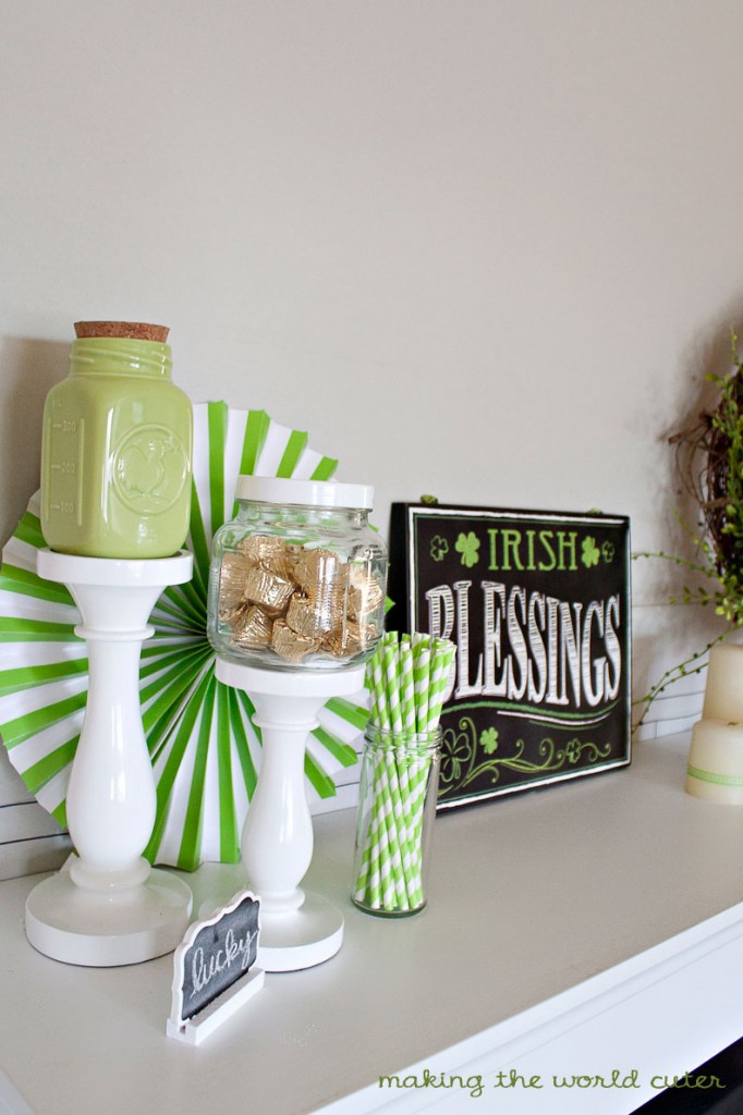 St. Patrick's Day Mantel