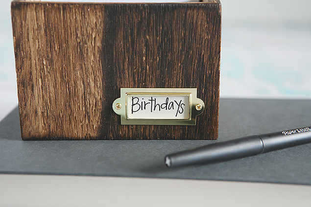 Recipe Box Birthday Calendar | Birthday Reminder