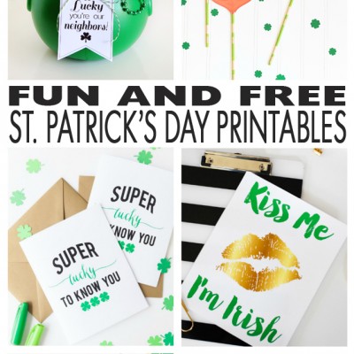 Free St. Patrick’s Day Printables!