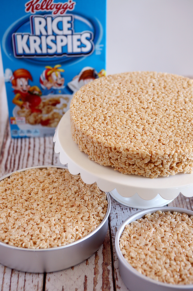 Easter Rice Krispies Treat Cake - Eighteen25