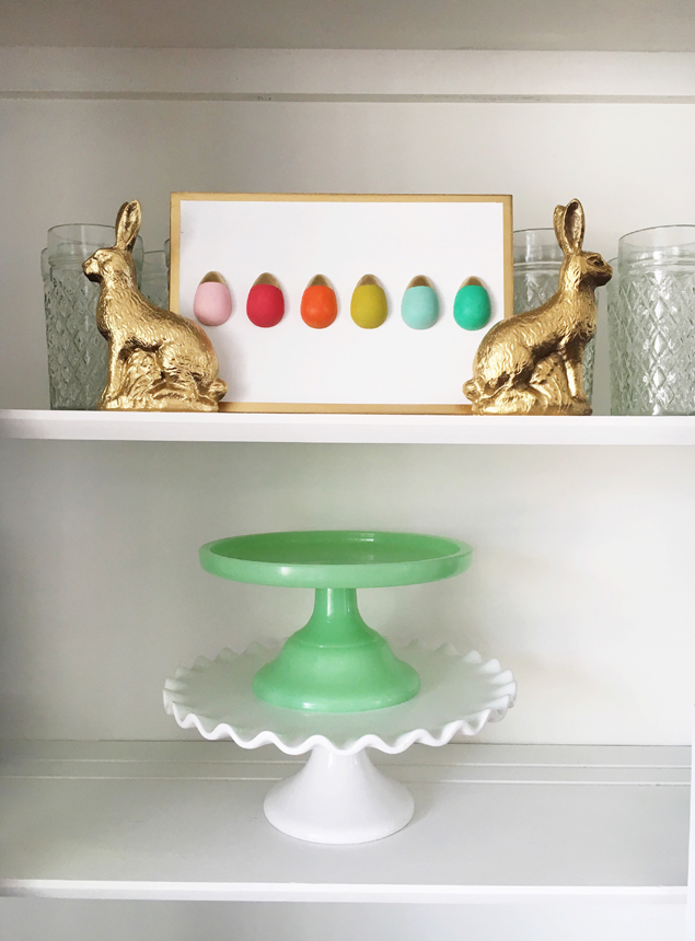 DIY Modern Color Block Egg Sign | Easter Decoration