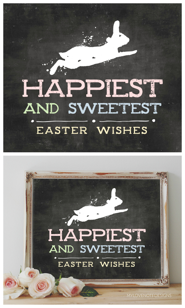 Happiest and Sweetest Easter Wishes | Free Printable Easter Pictures