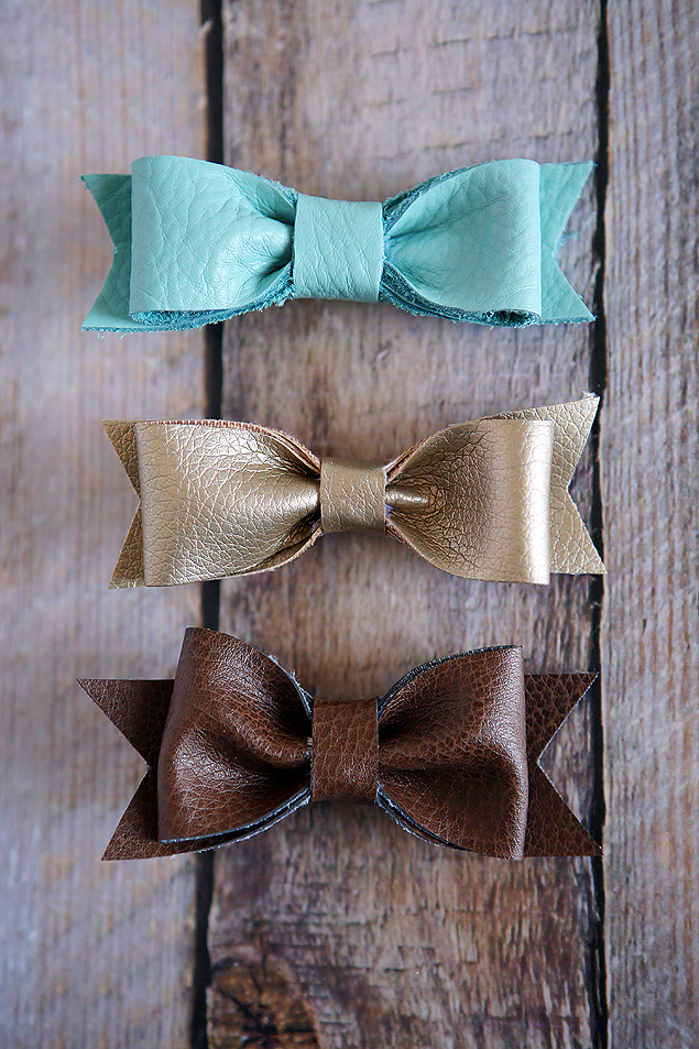 Diy Leather Hair Bows Eighteen25, What Kind Of Glue To Use On Faux Leather Bows