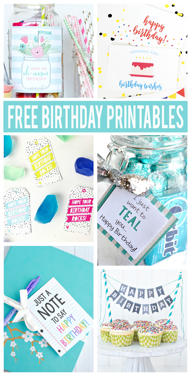 Free Birthday Printables Eighteen25