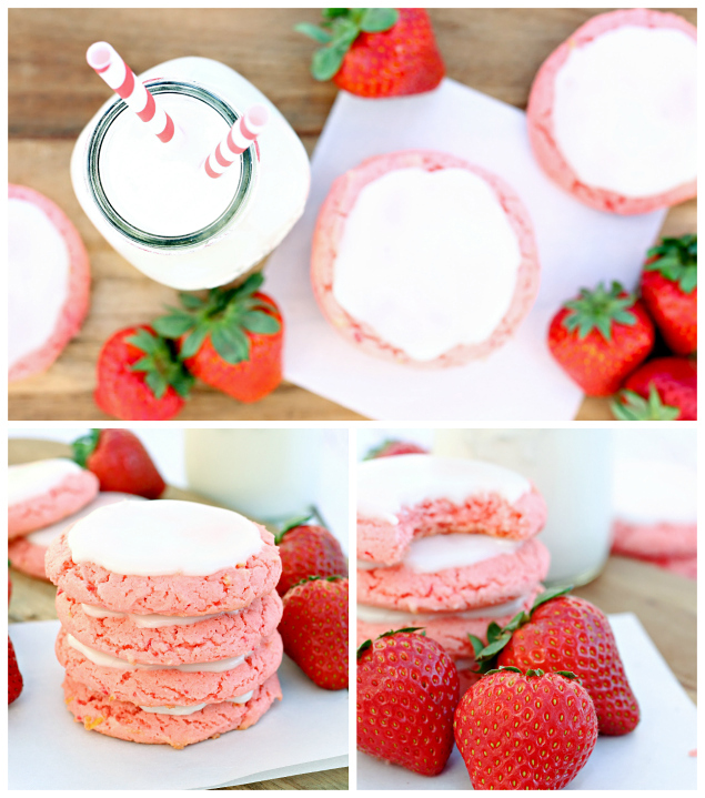Strawberry Lemonade Cookies | These are so good! 