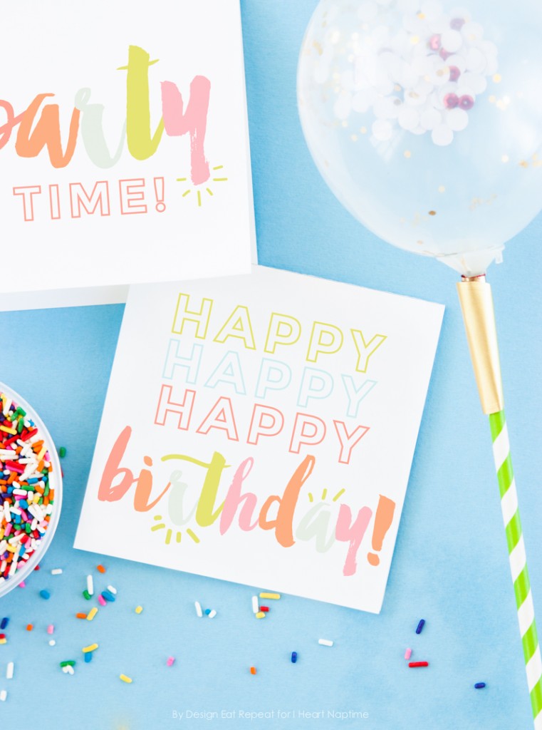 Free Birthday Printables - Eighteen25