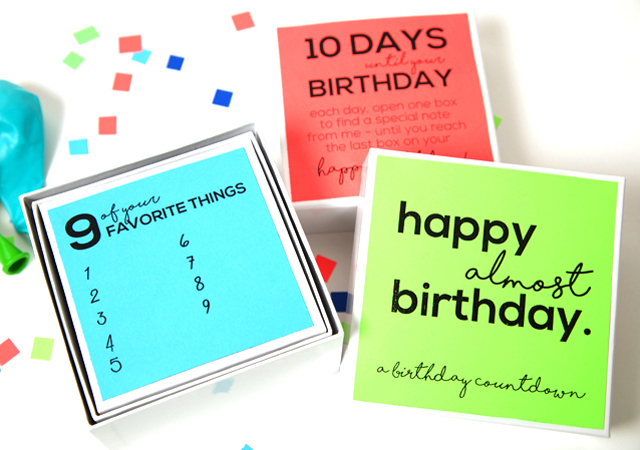 birthday countdown ideas for girlfriend