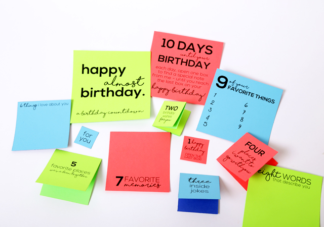 birthday countdown ideas for girlfriend