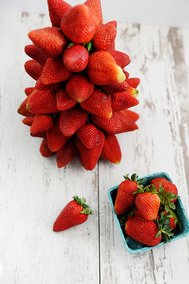 How to Make an Easy Strawberry Topiary