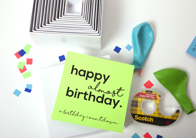 Birthday Countdown Gift Box | Includes the Free Birthday Printables