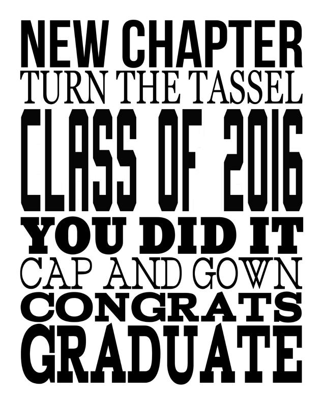 2016 Graduation Subway Art | Free printable art perfect for graduation parties! 