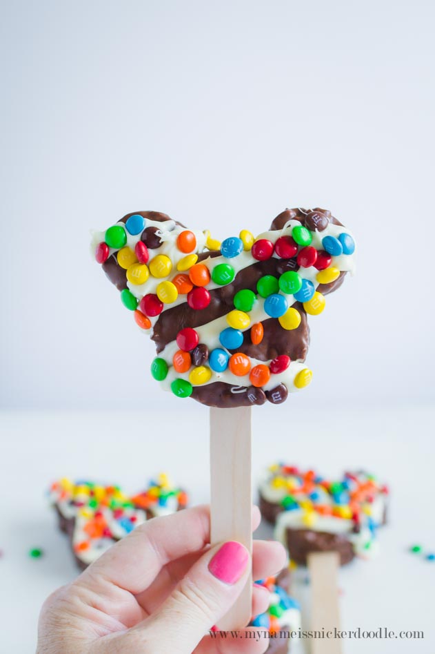 M&M's Mickey Mouse Rice Krispie Treats