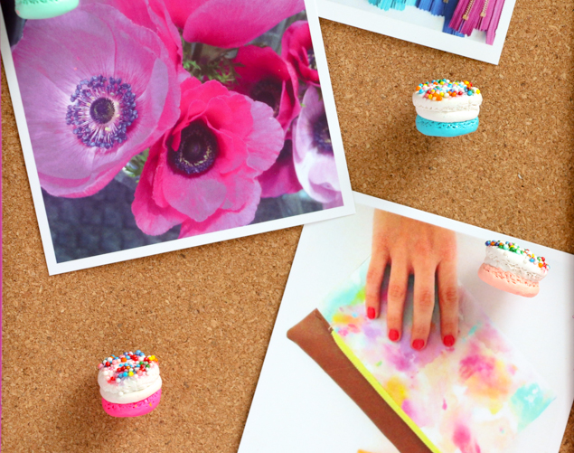 DIY Macaron Push Pins - Eighteen25