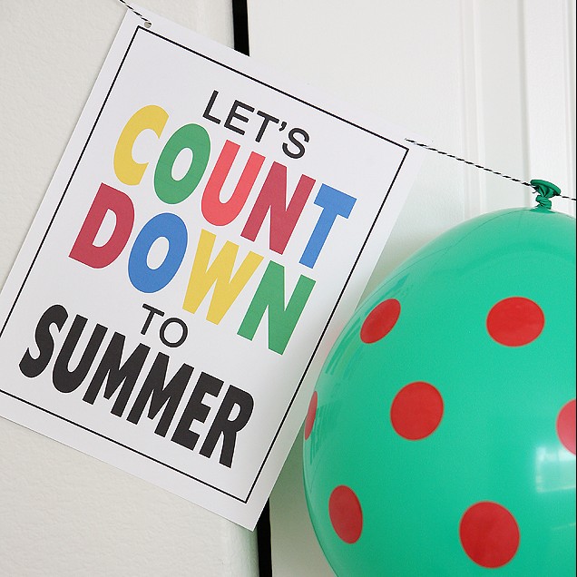 Balloon Countdown to Summer Break Eighteen25