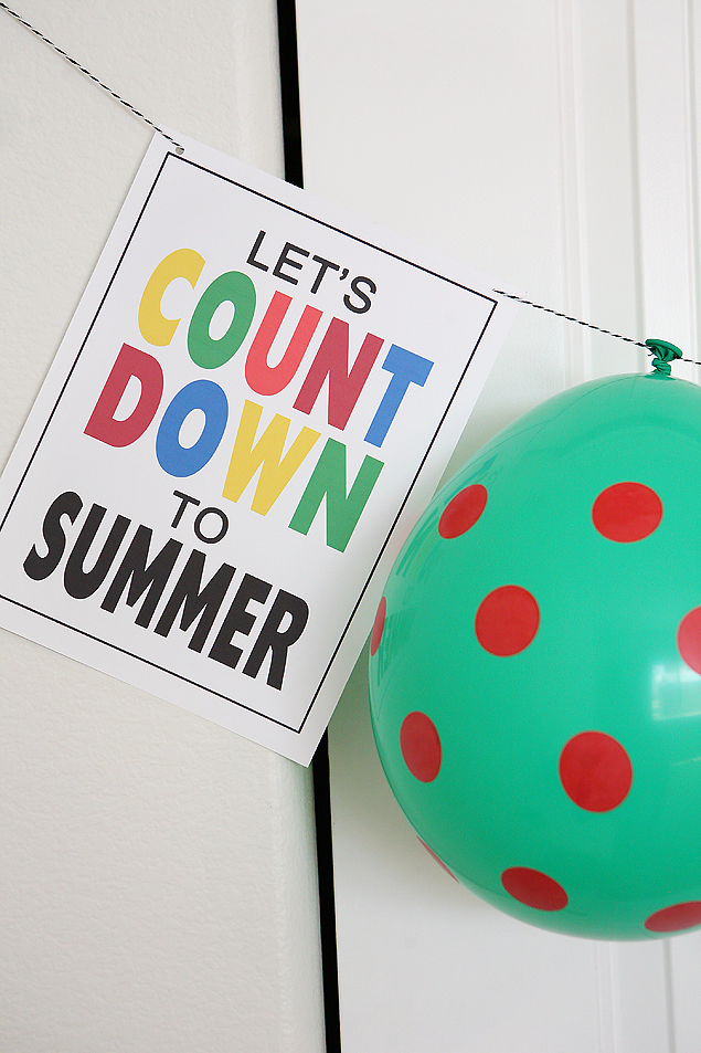 Balloon Countdown to Summer Break Eighteen25