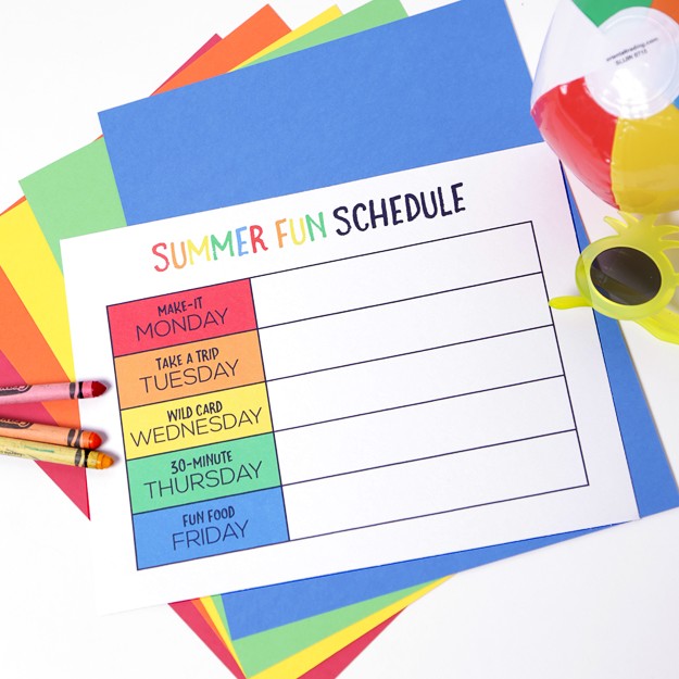 Summer Fun Schedule - Eighteen25