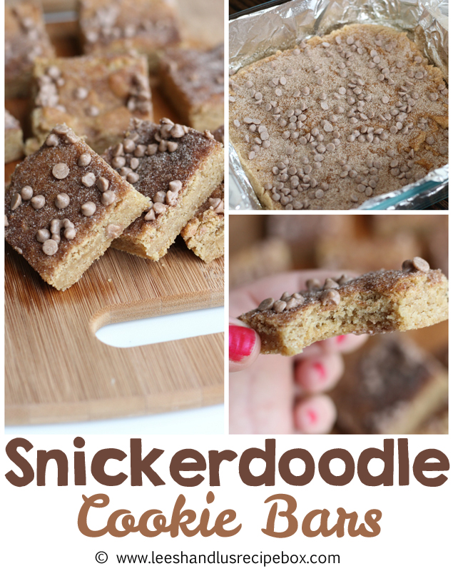 Snickerdoodle Cookie Bars | I love this recipe!!