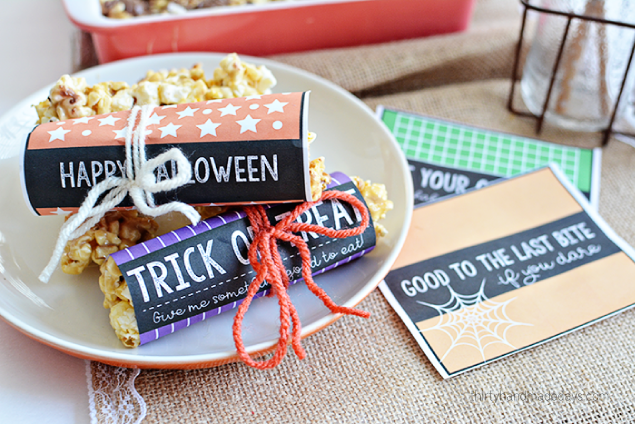 Printable Halloween Bar Wrappers - Eighteen25