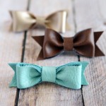 DIY Leather Hair Bows