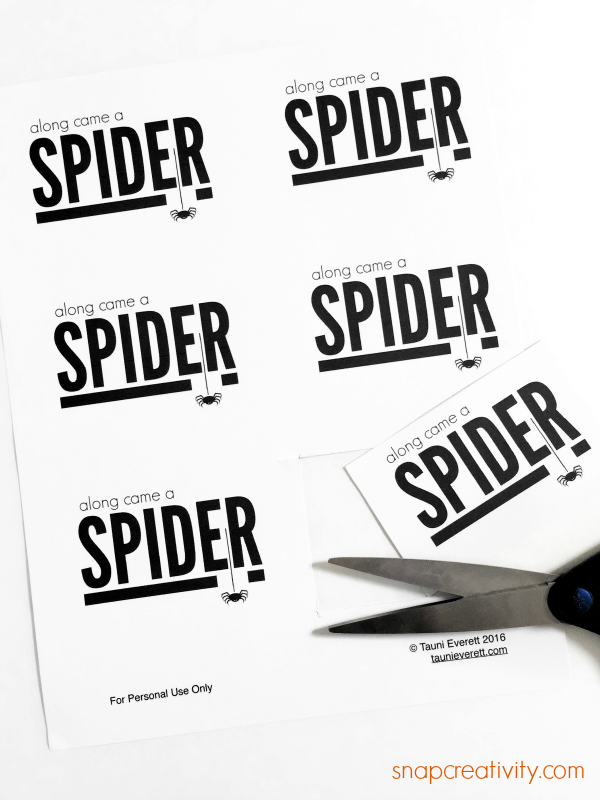 Along Came a Spider | Halloween Gift Tags