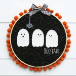 Cute Ghosties Halloween Hoop Art