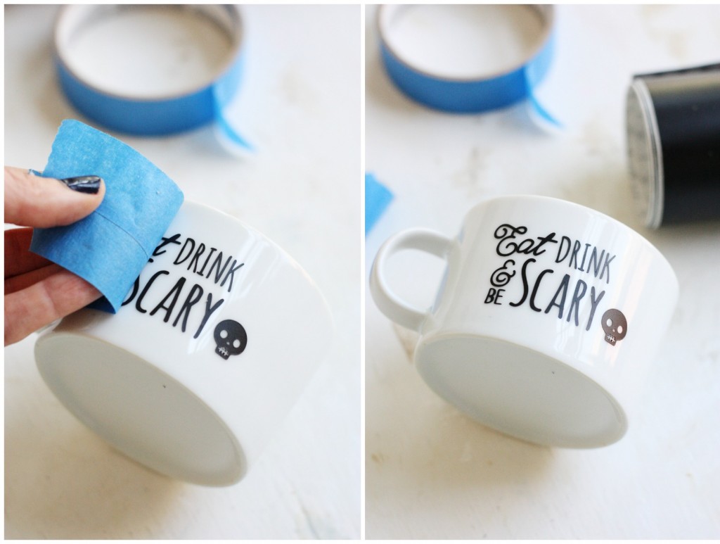 Make Your Own Coffee Mugs for Halloween