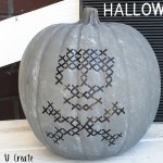 Faux-stitched Halloween Pumpkin