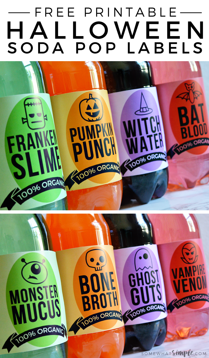 soft drink labels