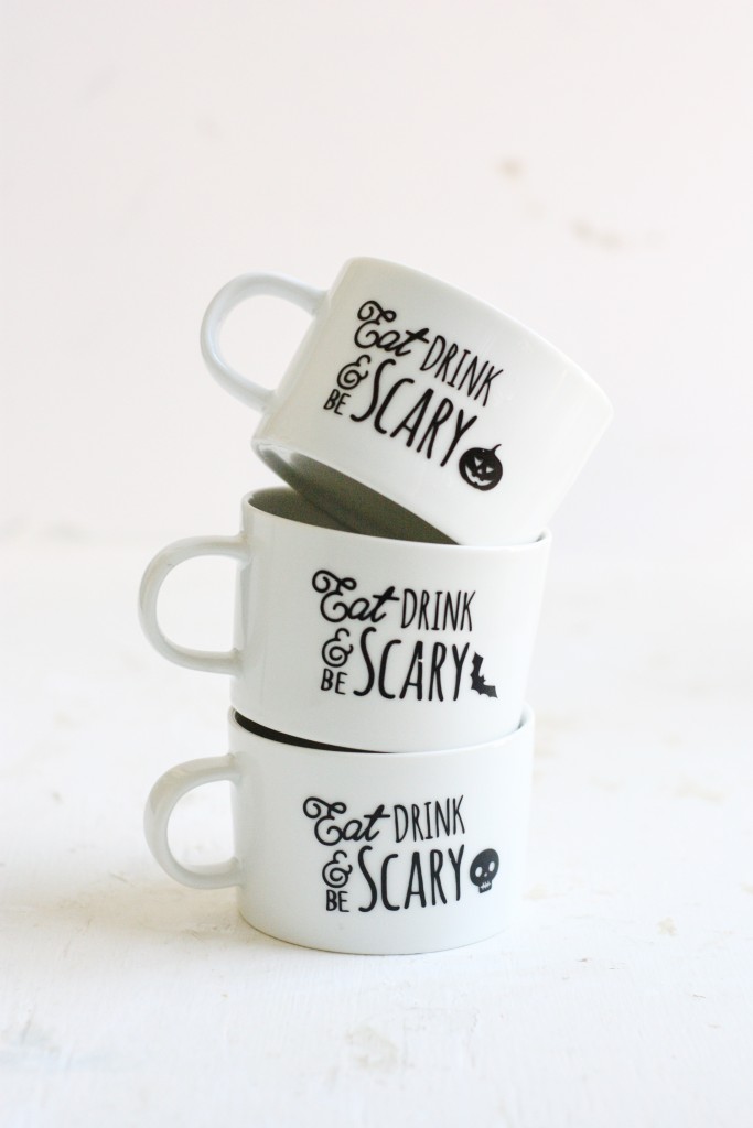 Eat, Drink & Be Scary Halloween Mugs