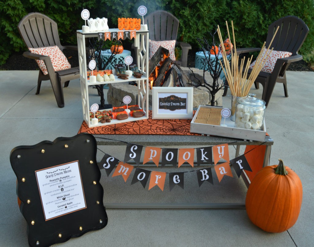 Spooky S'mores Bar | Halloween Party Ideas