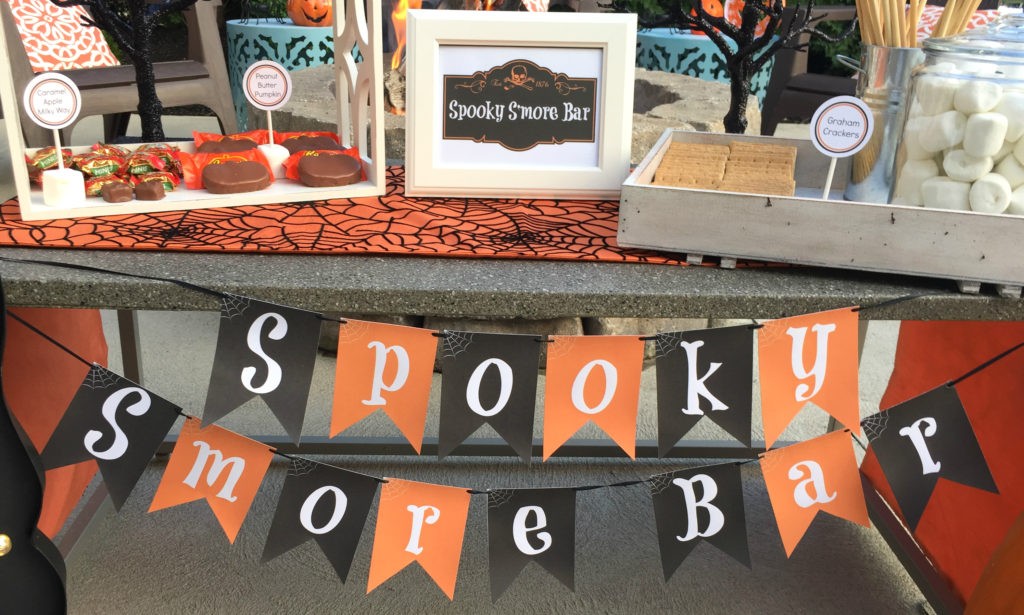 Spooky S'mores Bar | Halloween Party Ideas