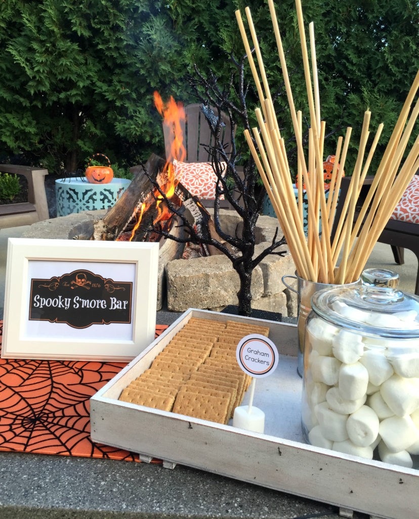 Spooky S'mores Bar | Halloween Party Ideas