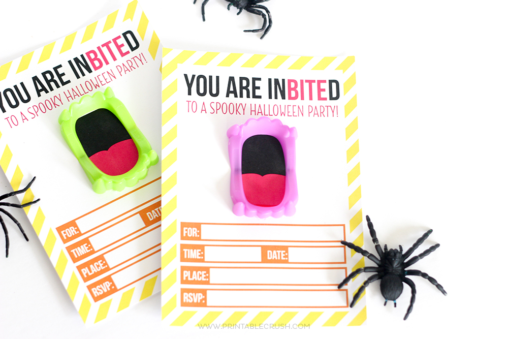 Free Printable Vampire Teeth Halloween Invitation | Halloween Party Ideas