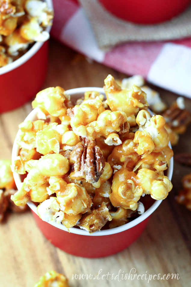 Spicy Caramel Pecan Popcorn | Caramel Popcorn Recipes