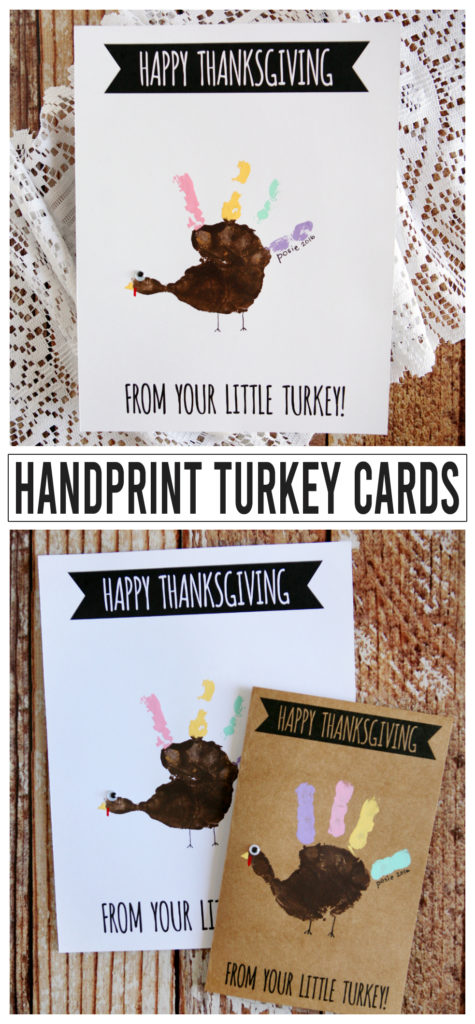 Turkey Handprint Cards that are just ADORABLE | Eighteen25