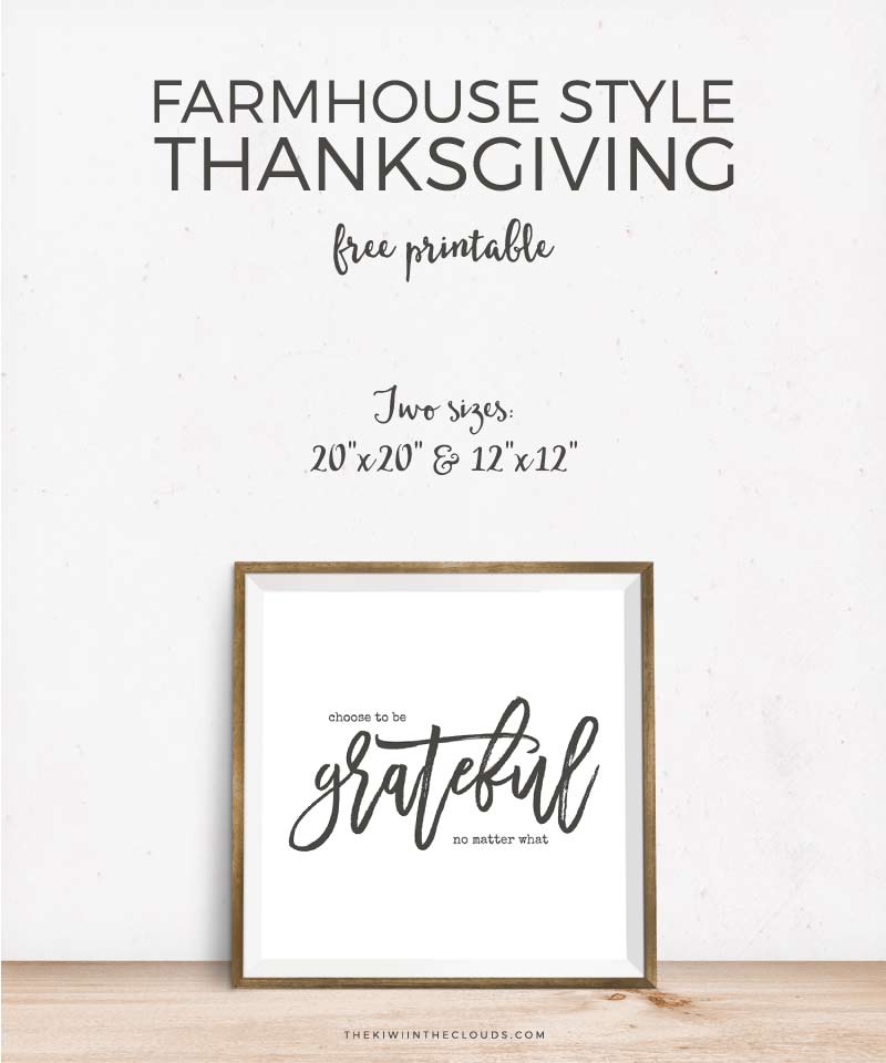 Free Printable Farmhouse Style Thanksgiving Art