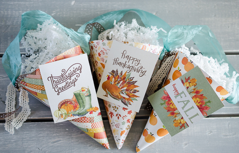 Thanksgiving Paper Cone Place Settings | Thanksgiving Crafts