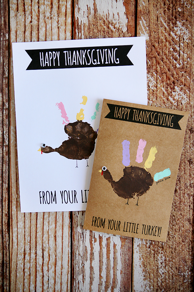 Download Handprint Turkey Cards - Eighteen25