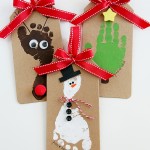 Footprint Christmas Ornaments