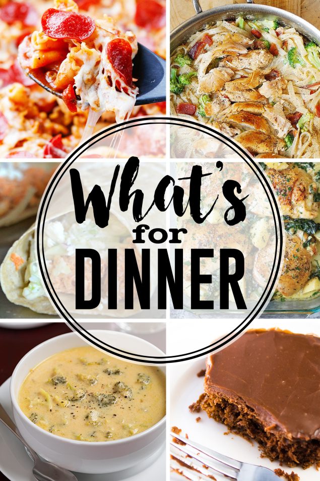 What's For Dinner This Week | Meal Planning - Eighteen25