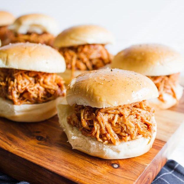 Instant Pot BBQ Chicken Sliders - Eighteen25