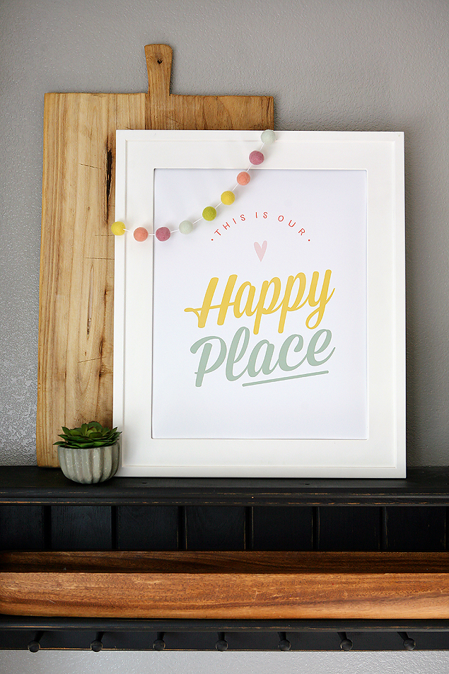 This Is Our Happy Place Free Print