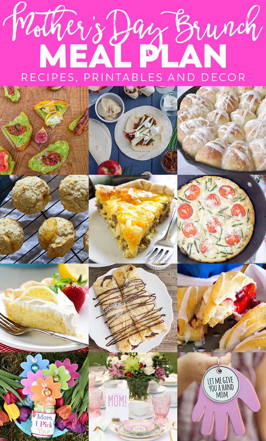 Mother's Day Brunch Meal Plan | Mother's Day Recipes, Printables and Decor