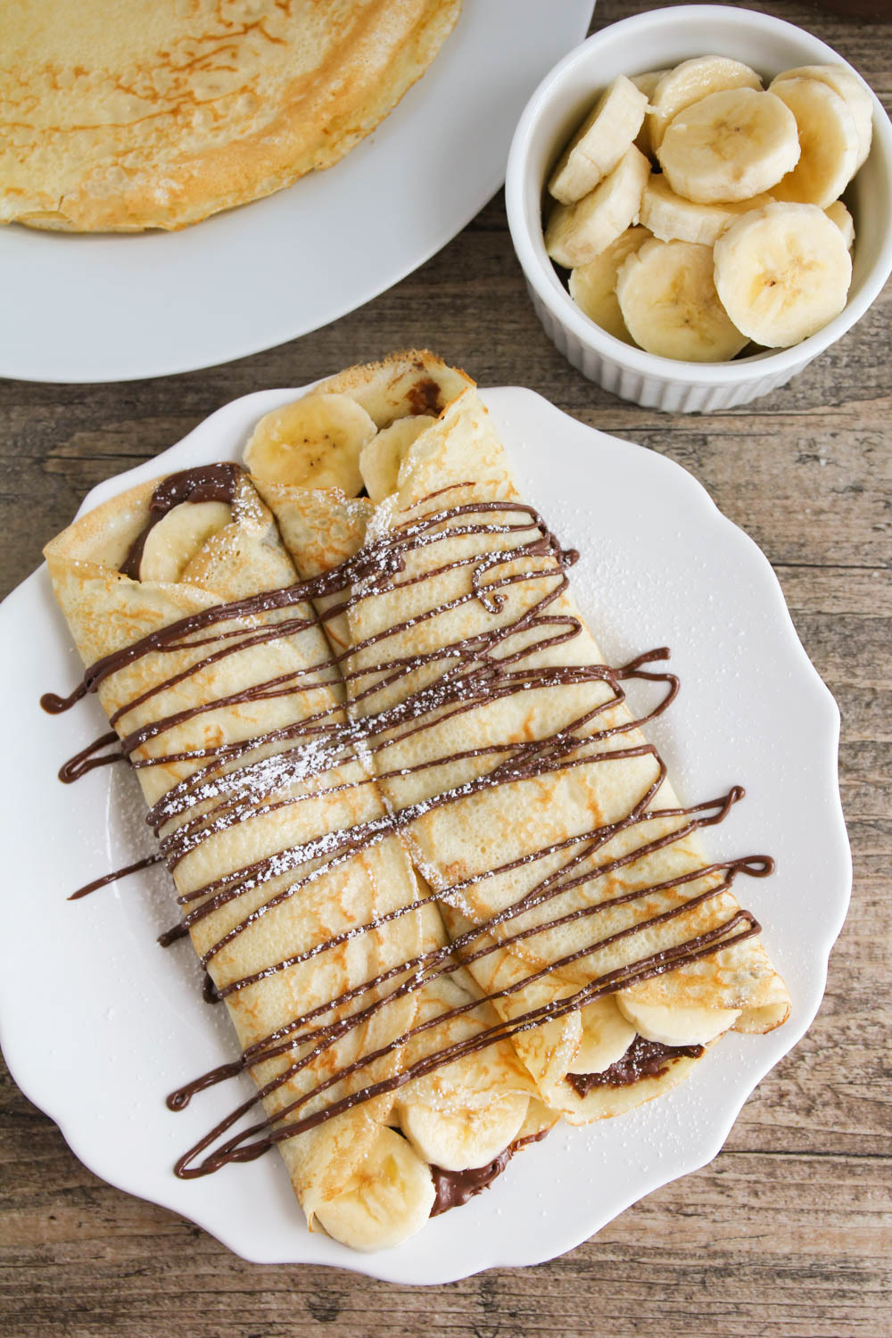 Nutella Banana Crepes from The Baker Upstairs
